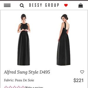 Black bridesmaid dress